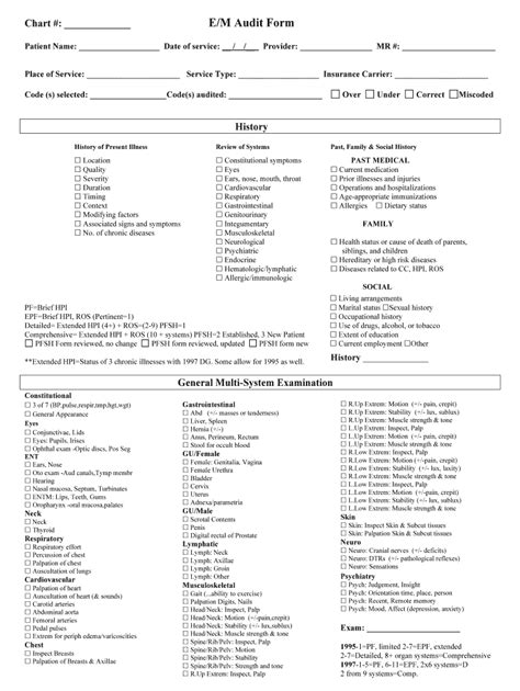 E M Audit Tool