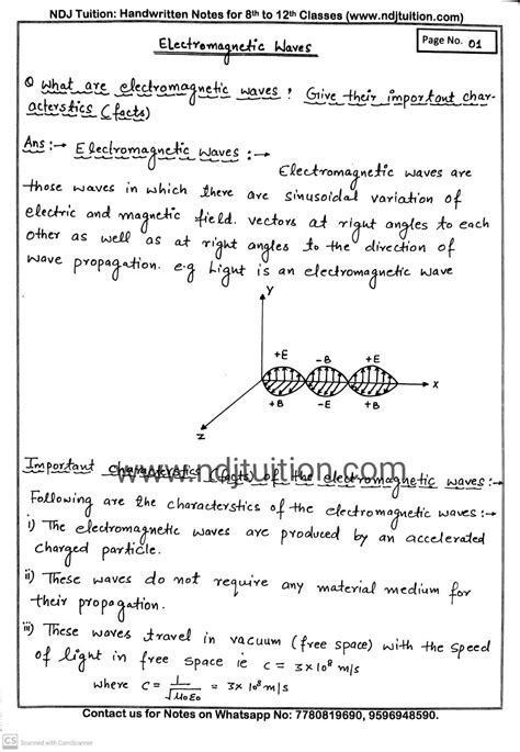 e m waves (1).pdf - Physics - Notes - Teachmint