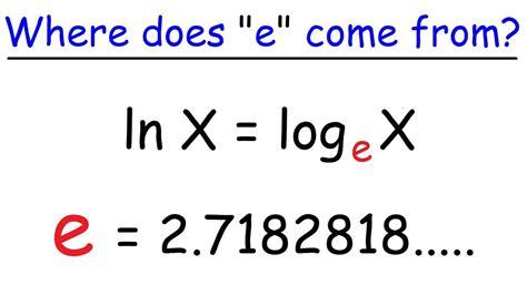 E Number Values Natural Constant And Base Jrank E In Science - E In Science