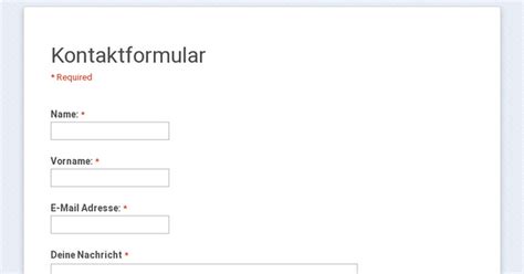 E On Kontaktformular
