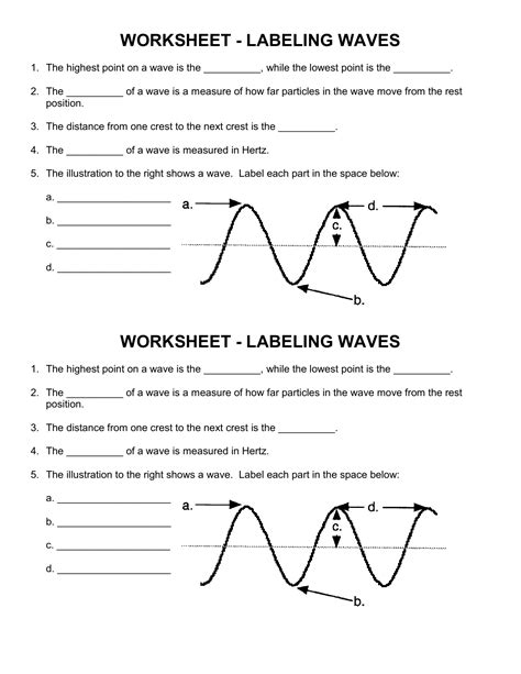 E Streetlight Com Worksheet Labeling Waves Answer Key Physical Science Waves Worksheets - Physical Science Waves Worksheets