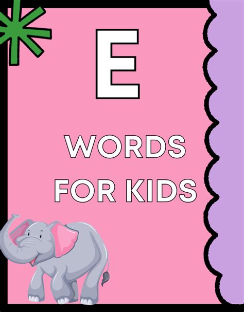 E Words For Kids Free Reading Resources E For Words For Kids - E For Words For Kids