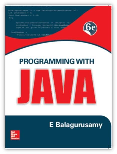 Full Download E Balagurusamy Programming With Java A Primer Fourth Edition 