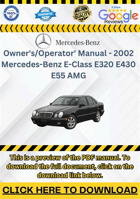 Download E Class E Operator Manual E E320 E430 W124 Performance Pdf 