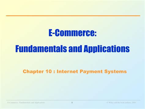 Download E Commerce Fundamentals And Applications 