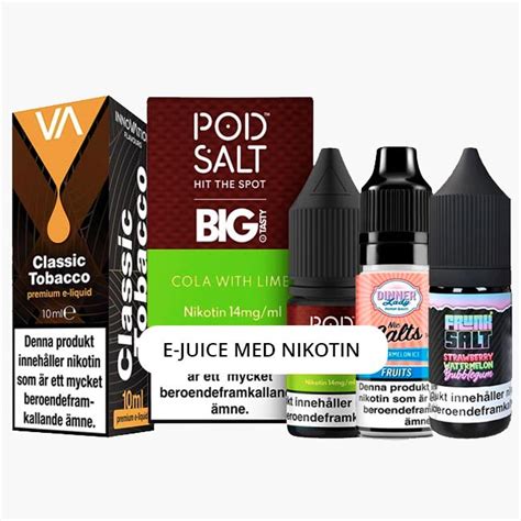 e-juice med nikotin 100ml