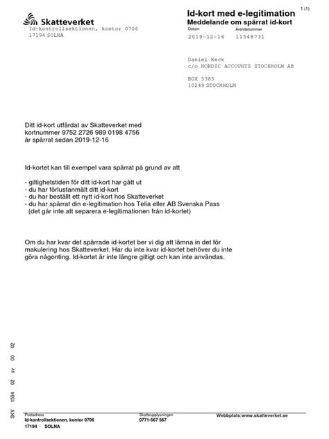 e-legitimation skatteverket