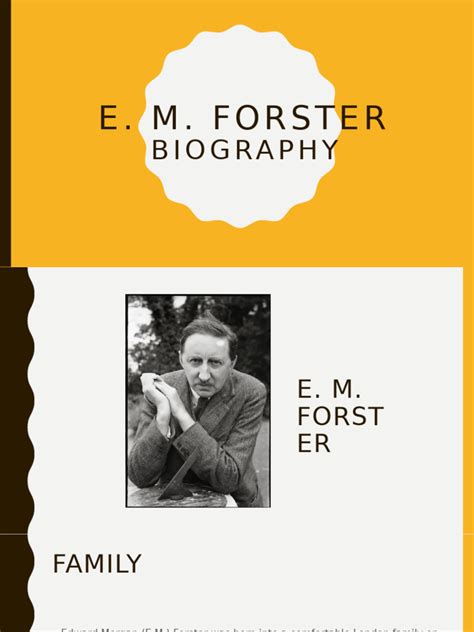 e. m. forster biography