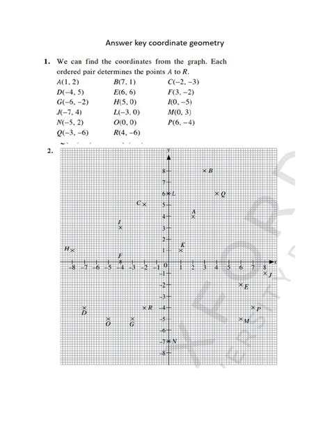 E2020 Answer Key Coordinate Algebra