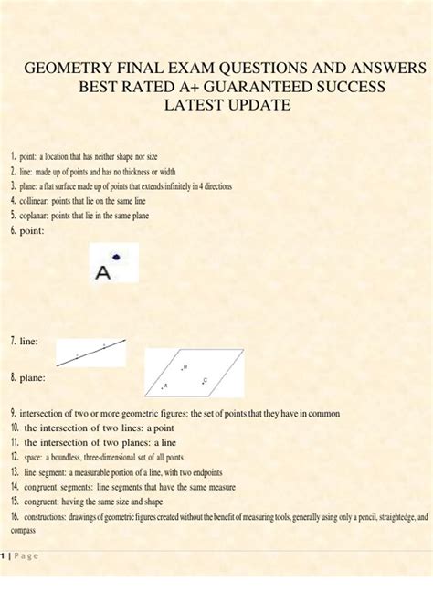 e2020 geometry exam answers