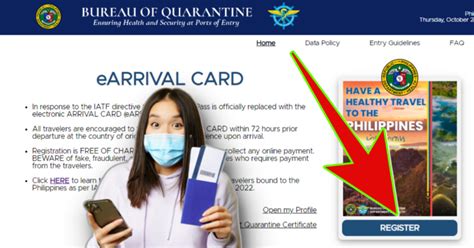 eArrival Card Philippines 2023 eTravel Card Registration