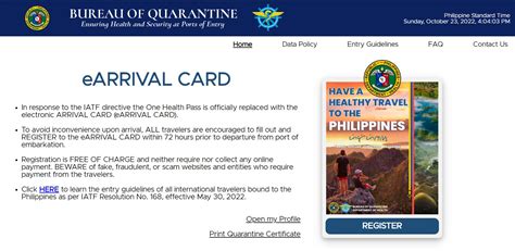 eArrival Card Philippines Registration Guide NewsToGov