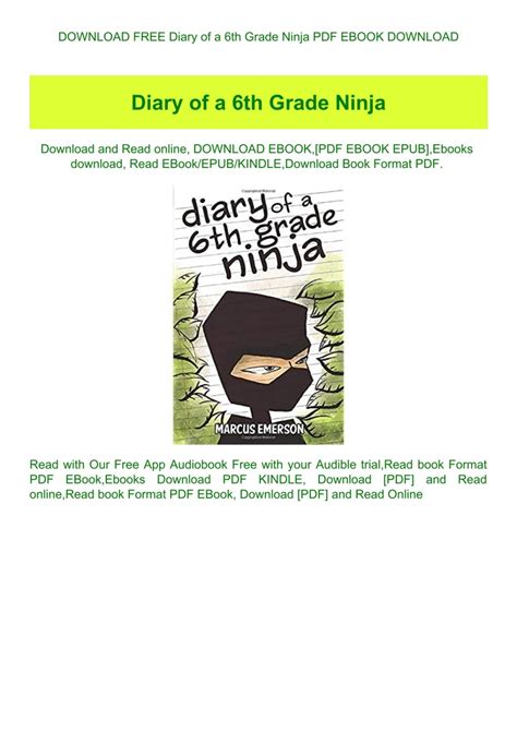 eBook Diary Of A 6th Grade Ninja 8 Full PDF Read