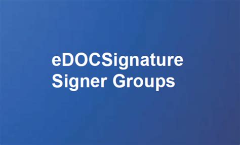 eDOCSignature