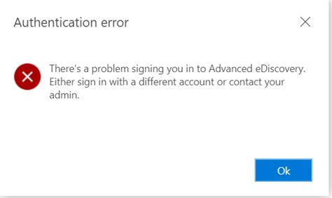 eDiscovery Errors - Microsoft Community Hub