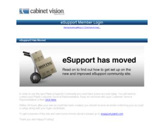 eSupport Landing Page - CABINET VISION