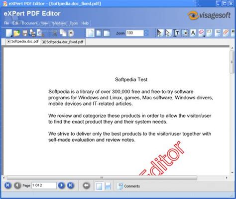 eXPert PDF Editor Professional Edition - CNET Download