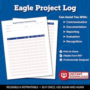 eagle scout time log templates
