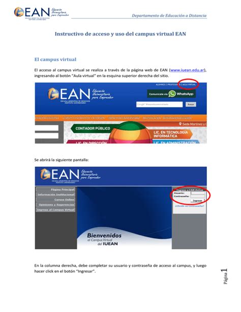 Ean Campus Virtual