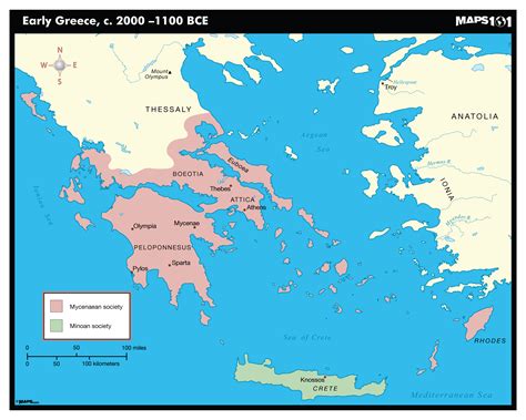 Early Greece Map