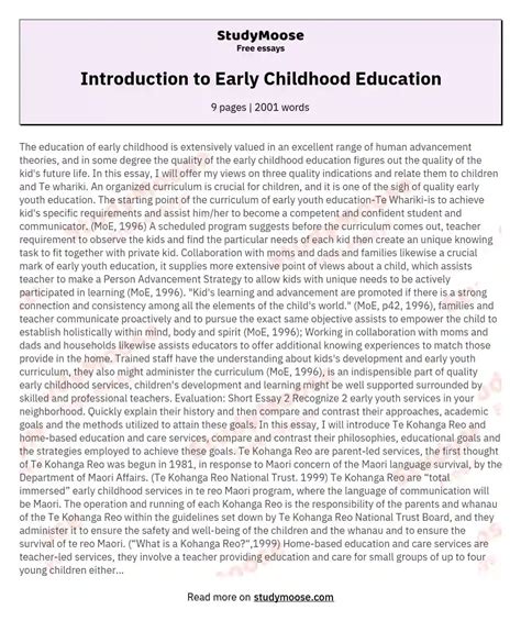 Full Download Early Childhood Papers 