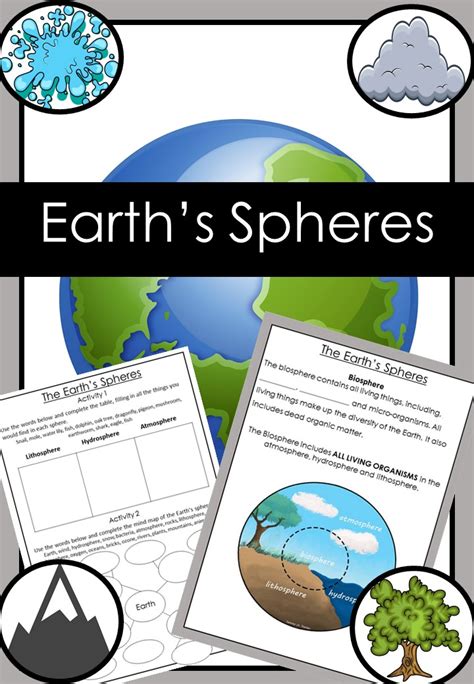 Earth 5 Spheres Worksheets Amp Teaching Resources Tpt Earth S Spheres Worksheet 5th Grade - Earth's Spheres Worksheet 5th Grade