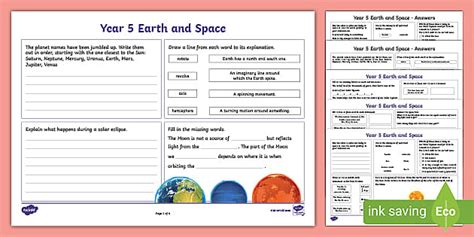 Earth And Space Ks2 Planning Unit Pack Teacher Earth And Space Ks2 - Earth And Space Ks2