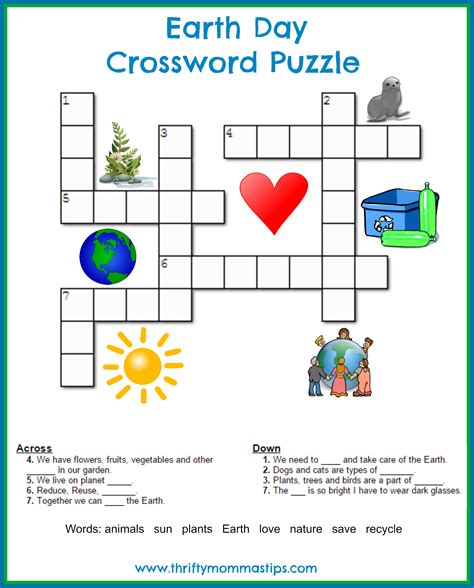 Earth Day Activities For Students Crossword Teachervision Earth Day Crossword Puzzle Answer Key - Earth Day Crossword Puzzle Answer Key