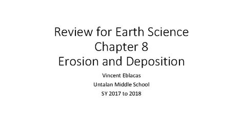 Earth Science Chapter 8 Section 1 Review