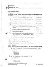 Earth Science Chapter Test Pearson Edu