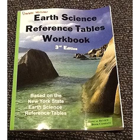 Earth Science Reference Tables Workbook 3rd Edition Answers