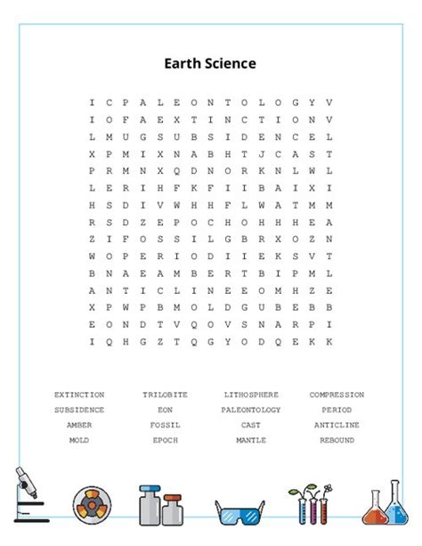 Earth Science Word Search Printablecreative Com Earth Science Word Search - Earth Science Word Search