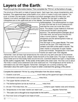 Earth Science Worksheets High School Introduction To Earth Science Worksheets - Introduction To Earth Science Worksheets