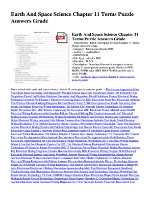 Read Earth And Space Science Chapter 11 Terms Puzzle Answers Grade 