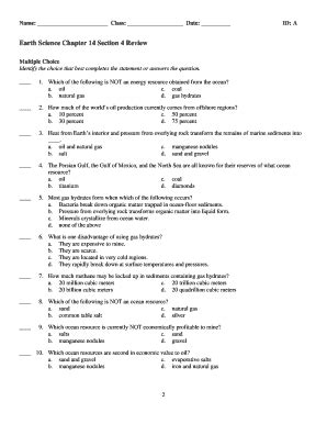 Read Online Earth Science Study Guide Answers Ch 14 