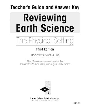 Read Earth Science The Physical Setting Answer Key 2010 Third Edition 