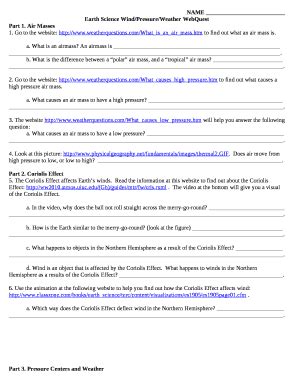 Download Earth Science Weather Webquest Answers 