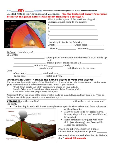 Earthquakes And Volcanoes Printable 5th 6th Grade Earthquakes 8th Grade Worksheet - Earthquakes 8th Grade Worksheet