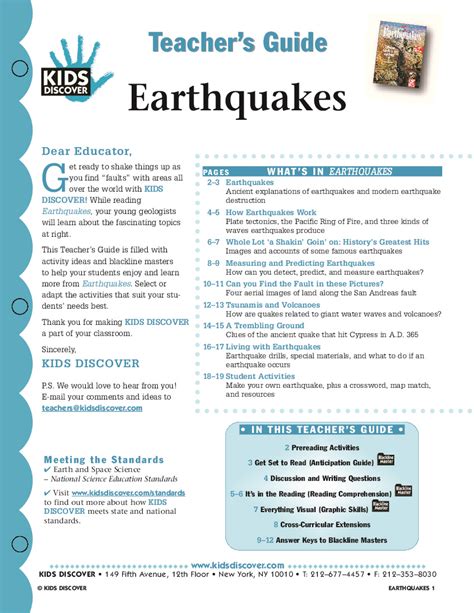 Earthquakes Kids Discover Earthquake Science For Kids - Earthquake Science For Kids