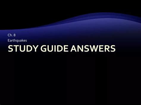 Full Download Earthquakes Study Guide Answers 