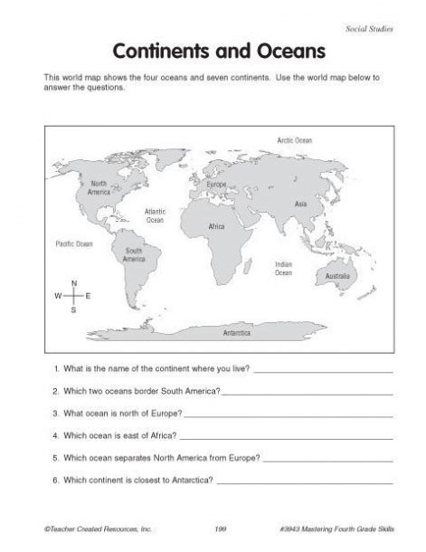 Earthu0027s Oceans 5th Grade Science Worksheets And Answer Ocean Floor Worksheets 5th Grade - Ocean Floor Worksheets 5th Grade