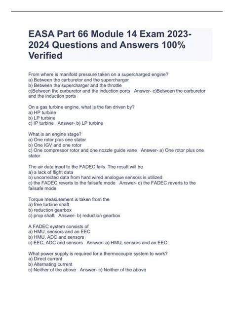 easa b1 exam questions