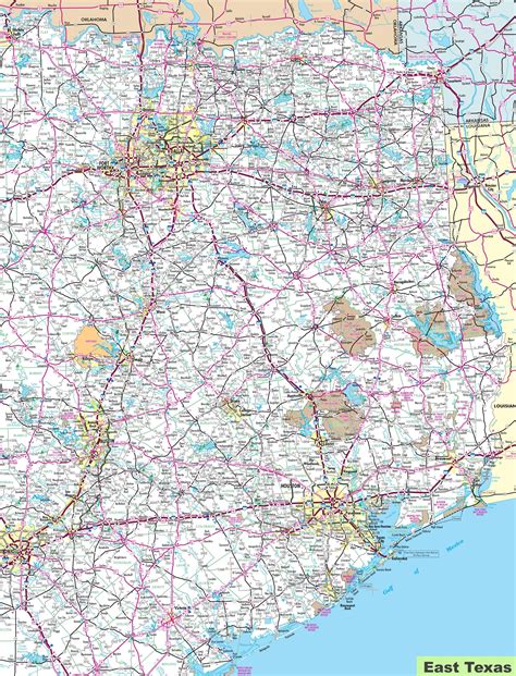 east texas map