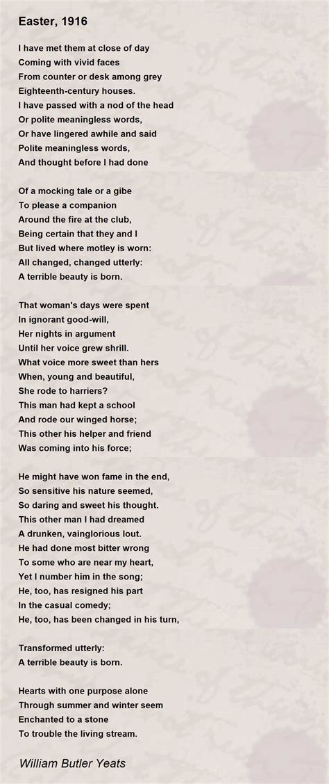 Easter 1916 Poem