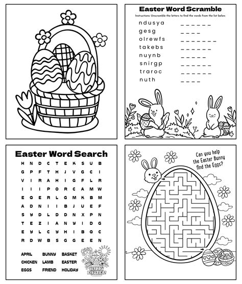 Easter Activities Activity Books