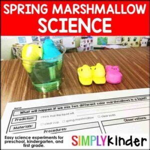 Easter Activities Spring Marshmallow Science Simply Kinder Easter Science Activities - Easter Science Activities