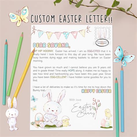 Easter Bunny Letter An Easter Bunny Letter To Writing To The Easter Bunny - Writing To The Easter Bunny
