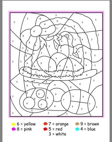 Easter Color By Numbers Best Coloring Pages For Easter Colour By Numbers - Easter Colour By Numbers