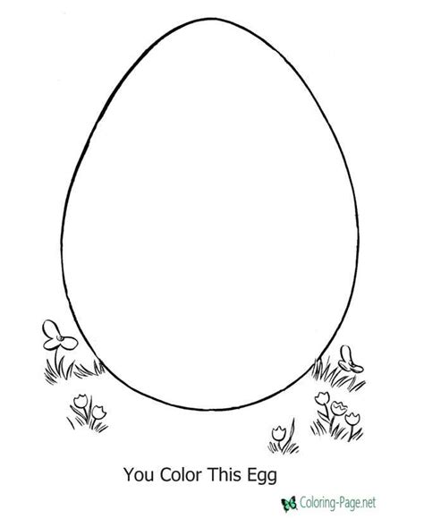 easter egg color page