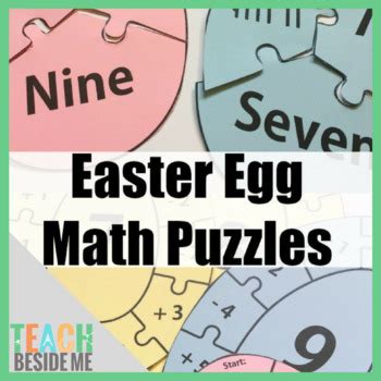 Easter Egg Math Puzzles Teach Beside Me Math Eggs - Math Eggs